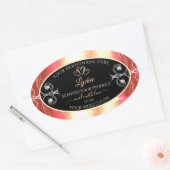 Shimmery Roos Gold Product Labels Diamonds Black (Envelop)