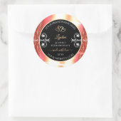 Shimmery Roos Gold Product Labels Diamonds Black (Tas)