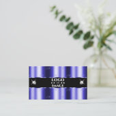Shimmery Royal Blue Sparkle Jewels met Logo Visitekaartje (Staand voorkant)