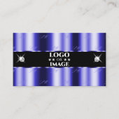 Shimmery Royal Blue Sparkle Jewels met Logo Visitekaartje (Voorkant)