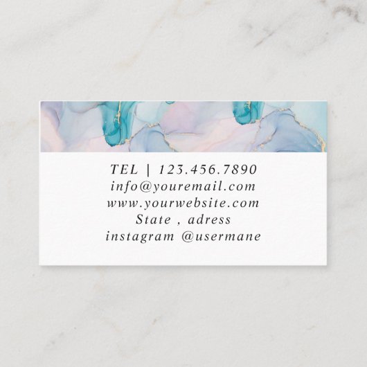 Shimmery Silver Sparkle Glitter Diamonds Business Visitekaartje (Achterkant)