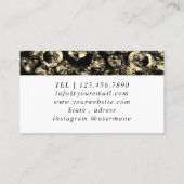 Shimmery Silver Sparkle Glitter Diamonds Business Visitekaartje (Achterkant)