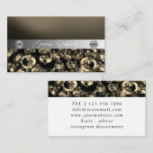 Shimmery Silver Sparkle Glitter Diamonds Business Visitekaartje (Voorkant / Achterkant)