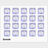 Shimmery Silver Tree of Life Bat Mitzvah Sticker (Vel)