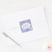 Shimmery Silver Tree of Life Bat Mitzvah Sticker (Envelop)