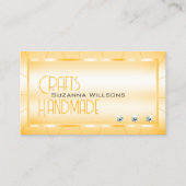 Shimmery Sinaasappel met diamanten en Logo Luxe Gl Visitekaartje (Voorkant)