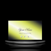 Shimmery Yellow Silver Sparking Diamonds Elegant Visitekaartje