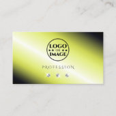 Shimmery Yellow Silver Sparking Diamonds Voeg Logo Visitekaartje (Voorkant)