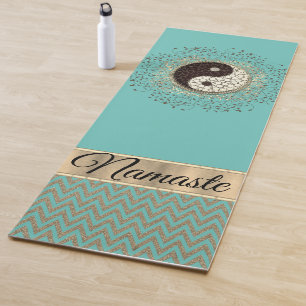 Shimmery Yin Yang Chevron Yogamat