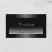 Shimmery Zwart Grijs en Wit Verloop Modern Visitekaartje (Voorkant)