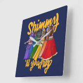 Shimmy Belly Dancer Art Belly Dance Troupe  Vierkante Klok (Hoek)