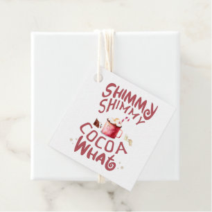 Shimmy Shimmy Cocoa What Heet Chocolade Kerst Bedankjes Labels