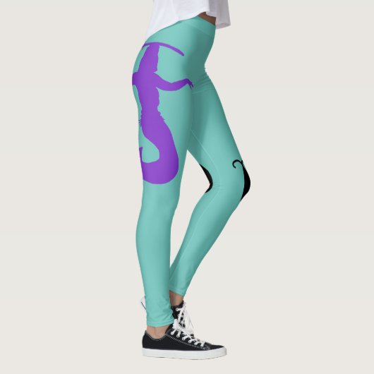Shimmy Siren Dragons Leggings Blauwgroen (Rechts)