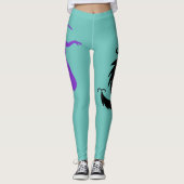 Shimmy Siren Dragons Leggings Blauwgroen (Voorkant)