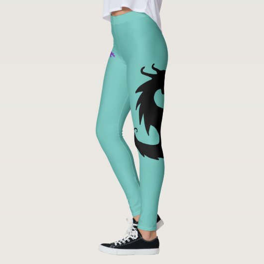 Shimmy Siren Dragons Leggings Blauwgroen (Links)