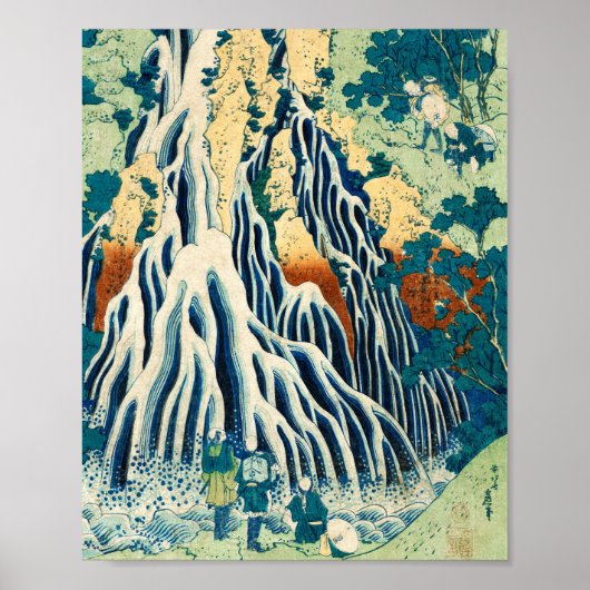 Shimotsuke Kurokami-Yama Kirifuri no Taki Japans Poster (Voorkant)