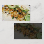 Shimp Tacos Limes Burritos Avocados Visitekaartje (Voorkant / Achterkant)