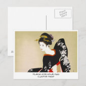 Shimura Tatsumi Twee onderwerpen van Japanse vrouw Briefkaart (Voorkant / Achterkant)