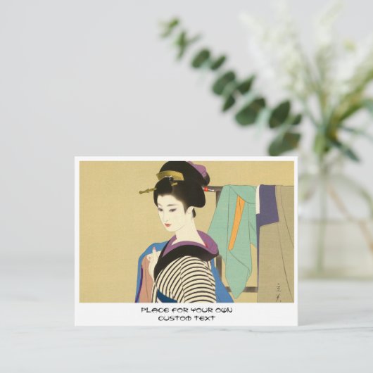Shimura Tatsumi Twee onderwerpen van Japanse vrouw Briefkaart (Staand voorkant)