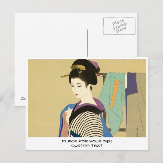 Shimura Tatsumi Twee onderwerpen van Japanse vrouw Briefkaart (Voorkant / Achterkant)