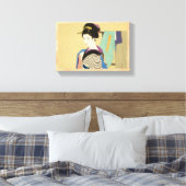 Shimura Tatsumi Twee onderwerpen van Japanse vrouw Canvas Afdruk (Insitu (Slaapkamer))