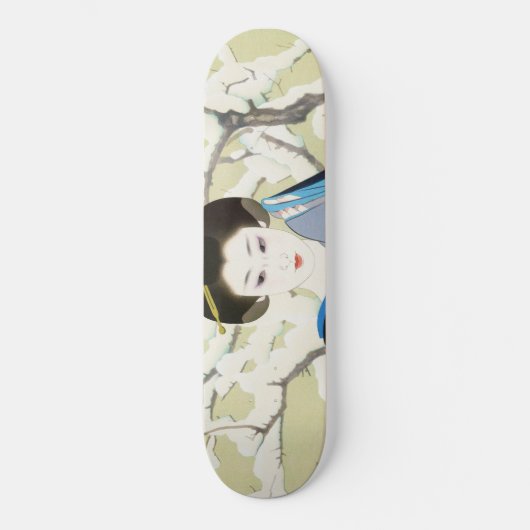 Shimura Tatsumi Twee onderwerpen van Japanse vrouw Persoonlijk Skateboard (Voorkant)