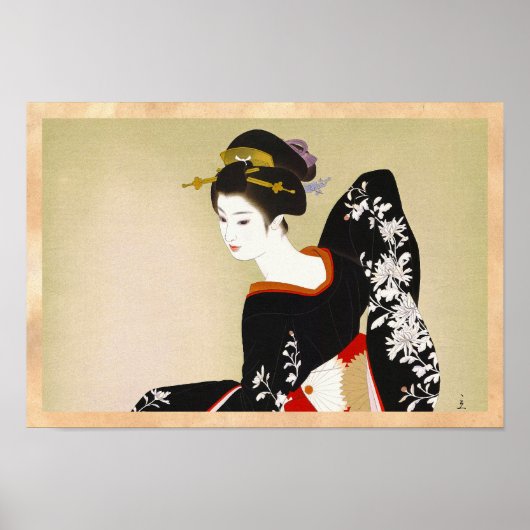 Shimura Tatsumi Twee onderwerpen van Japanse vrouw Poster (Voorkant)