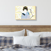 Shimura Tatsumi Twee personen Japanse vrouwen snee Canvas Afdruk (Insitu (Slaapkamer))