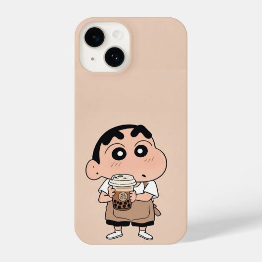 Shin-chan Barista Bubble Tea iPhone Case iPhone Hoesje (Achterkant)