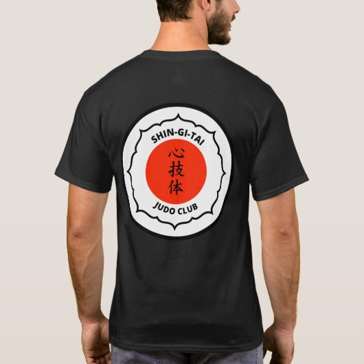 Shin-Gi-Tai Judo Club Mannen Tshirt Black (Achterkant)