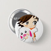 Shin Hye Bongji Chibi G1 Ronde Button 5,7 Cm (Voorkant /achterkant)