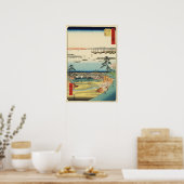 Shinagawa, Japan: Oude Utagawa-houtsnede Poster (Keuken)