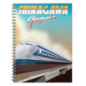 Shinagawa Japan reisposter. Notitieboek (Voorkant)