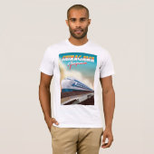 Shinagawa Japan reisposter. T-shirt (Voorkant volledig)