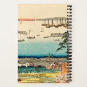 Shinagawa, Japan:  Woodblock Print Notitieboek (Achterkant)