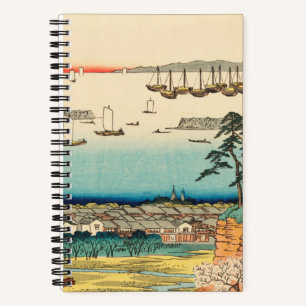 Shinagawa, Japan: Woodblock Print Notitieboek