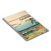 Shinagawa, Japan:  Woodblock Print Notitieboek (Rechterzijde)