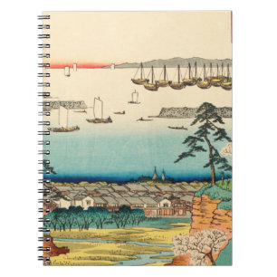 Shinagawa, Japan:  Woodblock Print Notitieboek