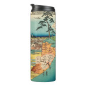 Shinagawa, Japan:  Woodblock Print Thermosbeker (Geroteerd rechts)