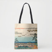 Shinagawa, Japan:  Woodblock Print Tote Bag (Voorkant)