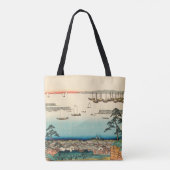 Shinagawa, Japan:  Woodblock Print Tote Bag (Achterkant)