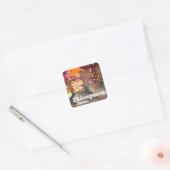 Shinagawa Japanse reisposter Vierkante Sticker (Envelop)