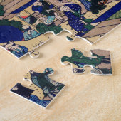 Shinagawa over de Tokaido door Katsushika Hokusai Legpuzzel (Zijkant)