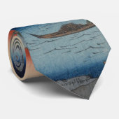 Shinagawa Susaki Ukiyo-e Japanse kunst Stropdas (Opgerold)