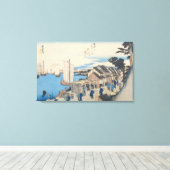 Shinagawa: vertrek van een Daimyo Canvas Afdruk (Insitu (Houten vloer))