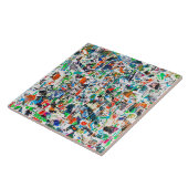 Shindig 6 6 x 6 keramische Tegel Tegeltje (Zijkant)