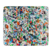 Shindig 6 Deco glazen snijplank (Voorkant)