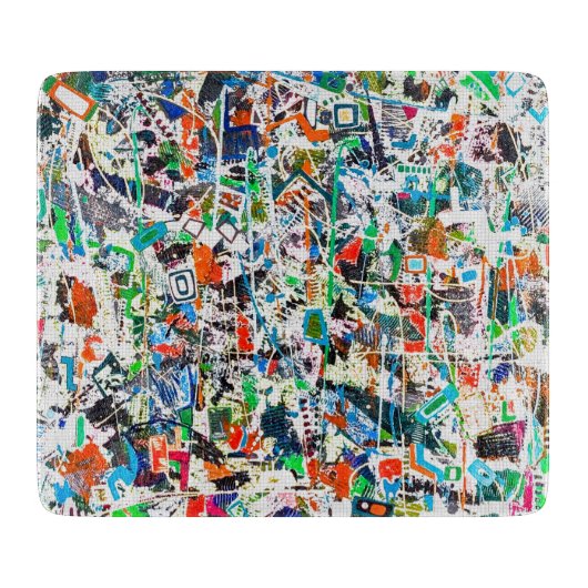 Shindig 6 Deco glazen snijplank (Voorkant)