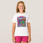 Shine 4e klas terug naar school t-shirt (Voorkant volledig)