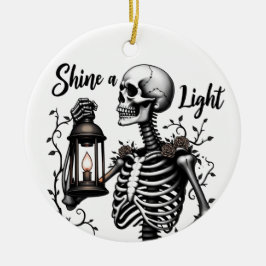 Shine a Light Skeleton Ornament